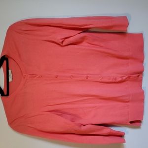 Loft coral color cardigan